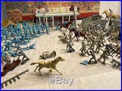1960 Marx Battle of the Blue & Gray Civil War Play Set Playset Over 170PC #4745