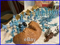 1960 Marx Battle of the Blue & Gray Civil War Play Set Playset Over 170PC #4745