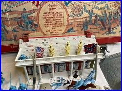 1960 Marx Battle of the Blue & Gray Civil War Play Set Playset Over 170PC #4745