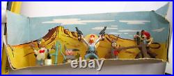 1960 Marx Disneykins Panchito Pistoles TV Scene! Pecos Bill, Jose Carioca READ