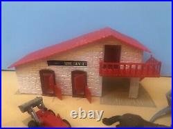 1960 Marx Miniature FARM SET Playset Hand Painted Old Toy Store Rare New In Box