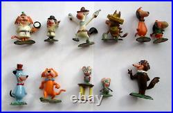 1960 Marx Tinykins Huckleberry Hound 11 TV Show Characters! Snooper Quick Draw