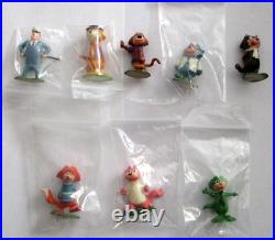 1960 Marx Tinykins Top Cat & 7 TV Show Characters! Benny The Ball Officer Dibble
