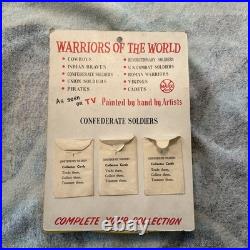1960's Marx 132 Warriors of the World 6 Confederate Soldiers withBoxes No. 9