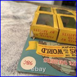 1960's Marx 132 Warriors of the World 6 Confederate Soldiers withBoxes No. 9