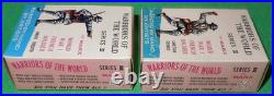 1960's Marx 132 Warriors of the World WW1 French Soldiers. 7/8 withCards & Boxes