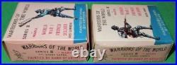1960's Marx 132 Warriors of the World WW1 French Soldiers. 7/8 withCards & Boxes