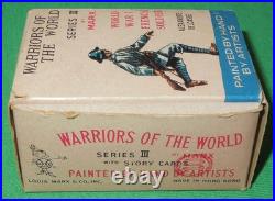 1960's Marx 132 Warriors of the World WW1 French Soldiers. 7/8 withCards & Boxes
