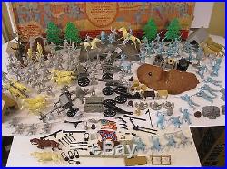 1960's Marx Battle of the Blue & Gray Playset 180+ Pc VF Clean Near Compete NR