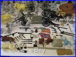 1960's Marx Battle of the Blue & Gray Playset 180+ Pc VF Clean Near Compete NR