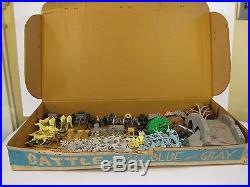 1960's Marx Battle of the Blue & Gray Playset 180+ Pc VF Clean Near Compete NR