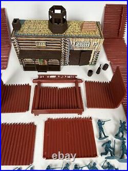 1960's Marx Fort Apache Playset Play Set with Original Box #3681, Nice