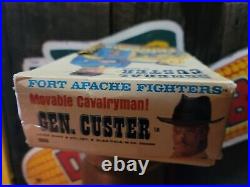 1960's Marx General Custer figure with original box Fort Apache