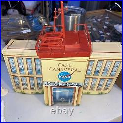 1960's Marx NASA Cape Canaveral Tin Lithograph tower Bldg. +much More, See Pics