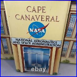 1960's Marx NASA Cape Canaveral Tin Lithograph tower Bldg. +much More, See Pics