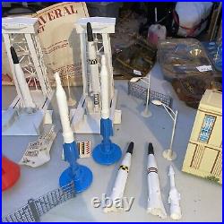 1960's Marx NASA Cape Canaveral Tin Lithograph tower Bldg. +much More, See Pics