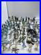 1960's Marx Sears Mixed Lot Blue And Gray, Horses Figures, Over 100 Pieces