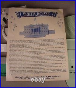 1960's Marx The White House plastic playset & Presidents figures in box play set