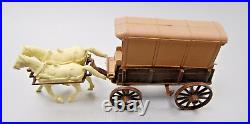 1960's Vintage MARX Fort Apache / Alamo Supply Wagon with Accessories