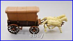 1960's Vintage MARX Fort Apache / Alamo Supply Wagon with Accessories