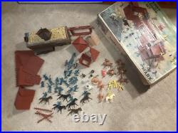 1960's Vintage Marx Fort Apache Playset 3681 In Box. MOSTLY COMPLETE