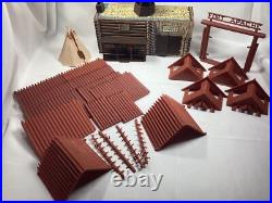 1960's Vintage Marx Fort Apache Playset 3681 In Box. MOSTLY COMPLETE