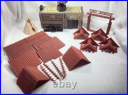 1960's Vintage Marx Fort Apache Playset 3681 In Box. MOSTLY COMPLETE