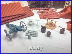 1960's Vintage Marx Fort Apache Playset 3681 In Box. MOSTLY COMPLETE