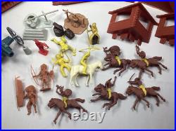 1960's Vintage Marx Fort Apache Playset 3681 In Box. MOSTLY COMPLETE