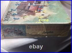 1960's Vintage Marx Fort Apache Playset 3681 In Box. MOSTLY COMPLETE