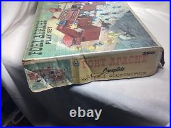 1960's Vintage Marx Fort Apache Playset 3681 In Box. MOSTLY COMPLETE