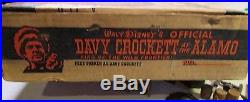 1960's marx playset boxed 54mm Walt Disney Davy Crockett at alamo flag pegs fort