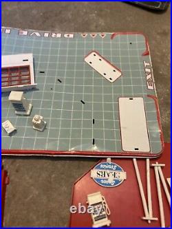 1960s Incomplete Sears Allstate Service Station Tin/Plastic MARX Play Set RARE