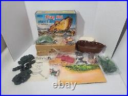1960s Louis Marx Noah's Ark Play Set Toy Animals Sealed Bags With Box + More