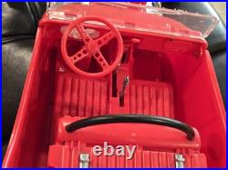 1960s MARX 24 BIG RED HOT ROD Battery Operated T Bucket Toy Car WORKING with BOX