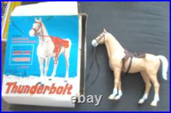 1960s MARX JOHNNY WEST THUNDERBOLT HORSE With ACCESSORIES WithORIGINAL BOX -COMPLETE 1960s MARX JOHNNY WEST THUNDERBOLT HORSE With ACCESSORIES WithORIGINAL BOX -COMPLETE