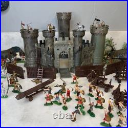 1960s MARX KNIGHTS AND VIKINGS MINIATURE PLAYSET READ