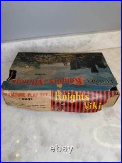 1960s MARX KNIGHTS AND VIKINGS MINIATURE PLAYSET READ