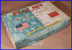 1960s MARX Miniature Blue and Gray Civil War Playset