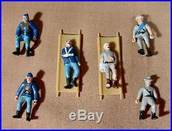 1960s MARX Miniature Blue and Gray Civil War Playset