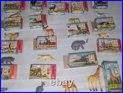 1960s Marx Animal Kingdom Wild Animals Lot 23 Boxed Figures EXC+