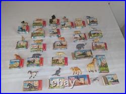 1960s Marx Animal Kingdom Wild Animals Lot 23 Boxed Figures EXC+