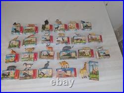 1960s Marx Animal Kingdom Wild Animals Lot 23 Boxed Figures EXC+