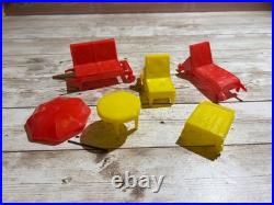 1960s Marx Dollhouse Outdoor Swimming Pool & Patio Set in orig box! NOS