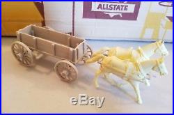 1960s Marx Giant Fort Apache Playset Medical Wagon Sears Horse Team #6063