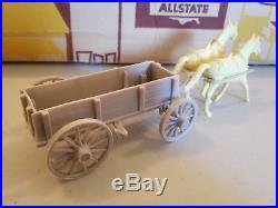 1960s Marx Giant Fort Apache Playset Medical Wagon Sears Horse Team #6063