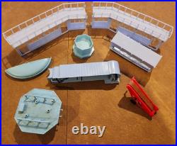 1960s Super Set Marx American Airlines Astrojet Airport Set #4810 with Additions