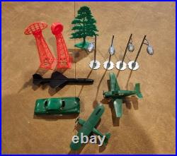 1960s Super Set Marx American Airlines Astrojet Airport Set #4810 with Additions