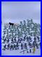 1960s VINTAGE MARX LOT OF 69 PLAYSET FIGURES LIGHT GREEN VIKINGS SILVER KNIGHTS