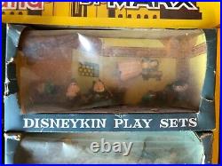 1961 Disneykin 1st Series Store Display 6 Disney Play Sets Mini Figures by MARX